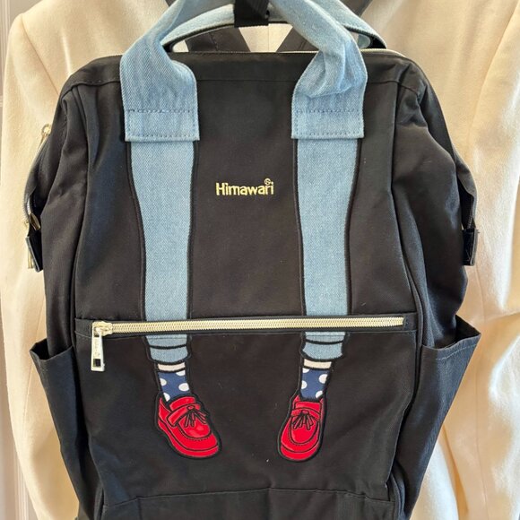 SALE! Himawari Laptop Backpack with Decorative Sneaker Design - Canvas - Picture 2 of 7